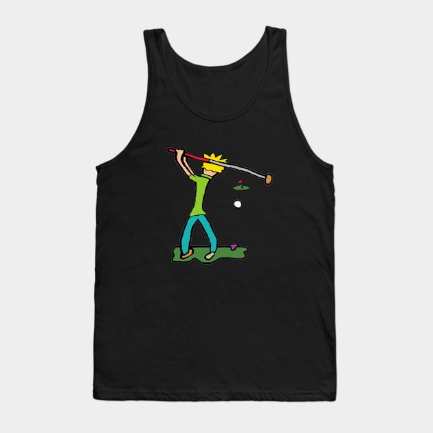 Golf Tank Top by Mark Ewbie